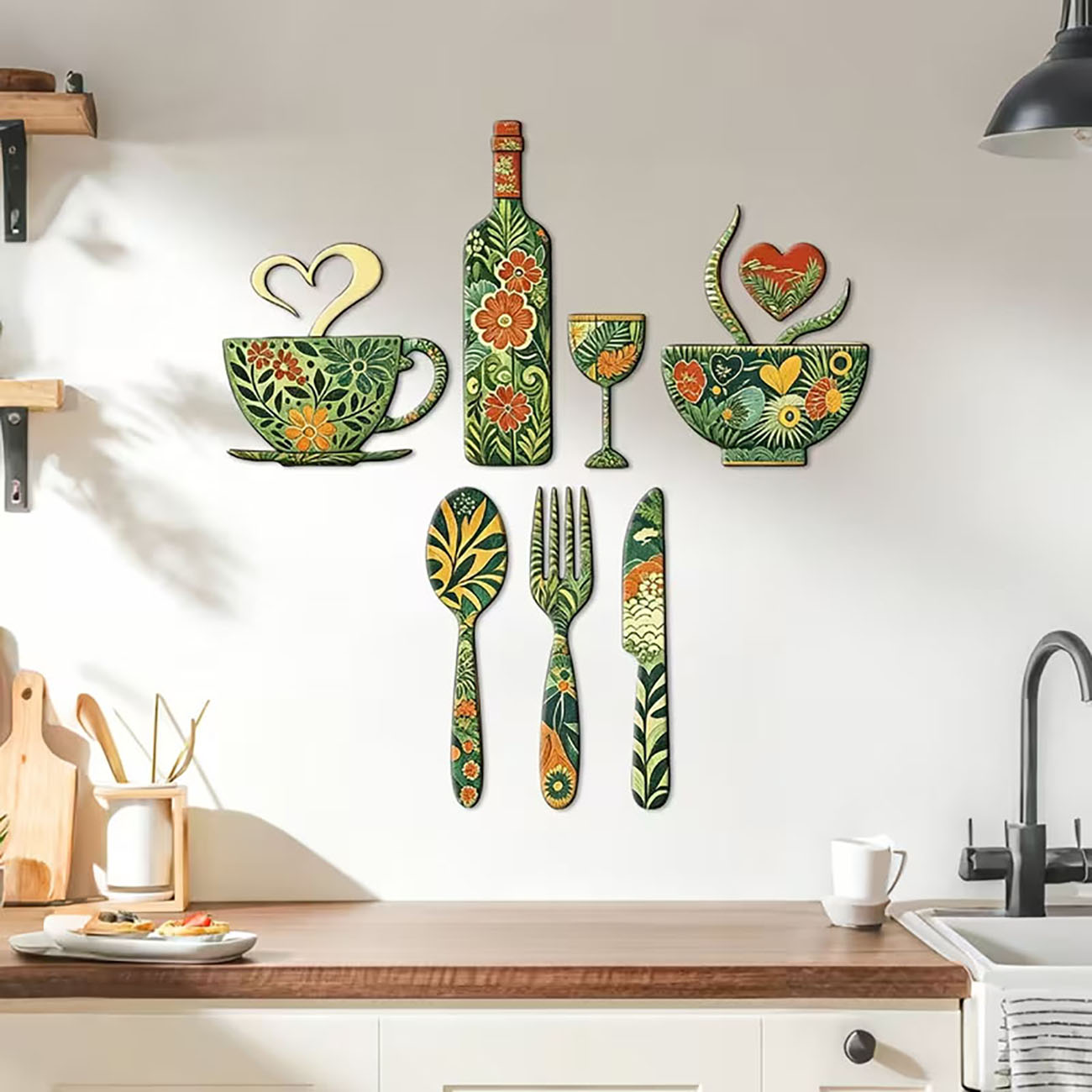 Xfasten Woodworking Tape - Juego de 7 utensilios de cocina