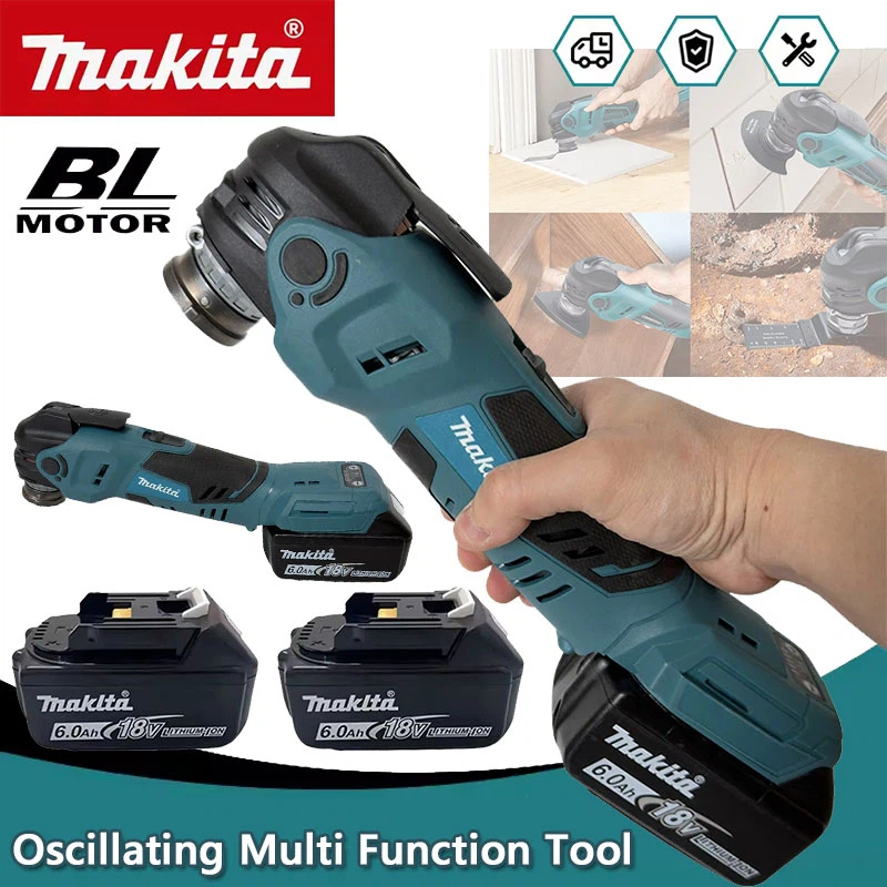 Woodworking Electric Saw - Herramienta Multifunción Oscilante sin Escobillas Makita,