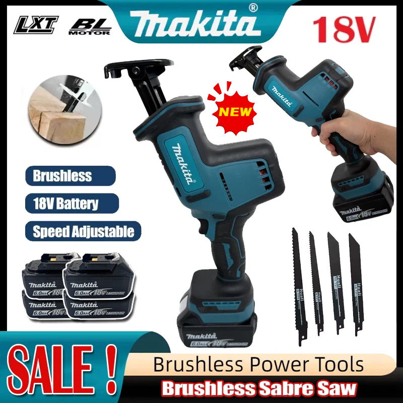 Woodworking Electric Saw - Sierra Recíproca Inalámbrica Makita 2026, Sin