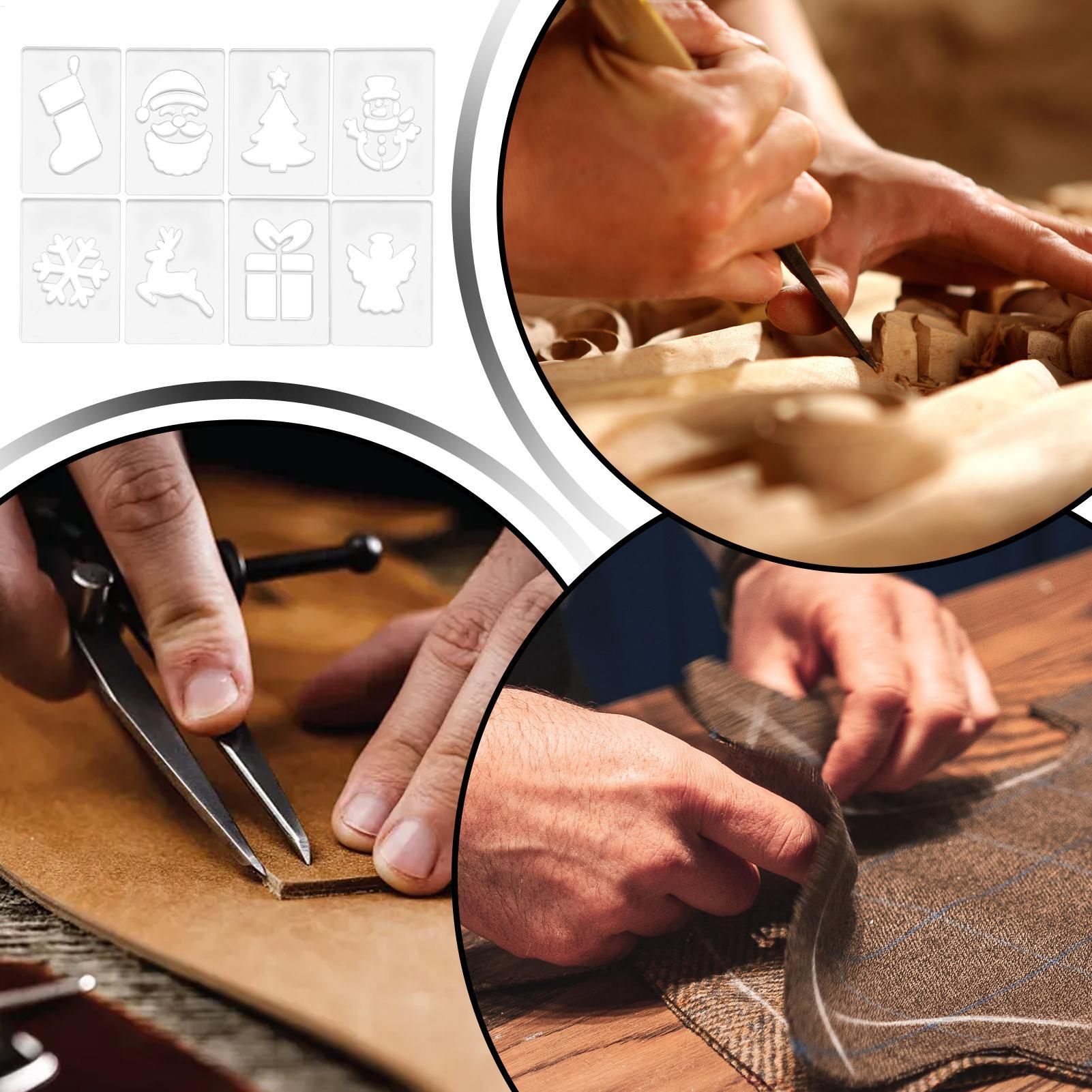 Woodworking Templates - Plantilla navideña, plantillas portátiles para carpintería,
