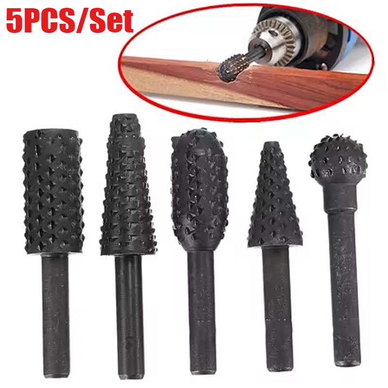 Woodworking Files And Rasps - Juego de 5 uds de brocas