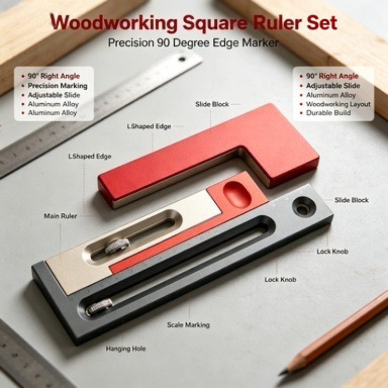 Woodworking Kerf - Herramienta multifuncional de compensación de longitud