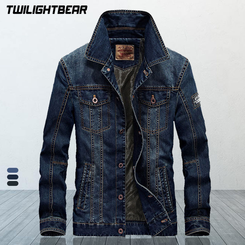 Woodworking Brand - Chaqueta de Mezclilla para Hombre de