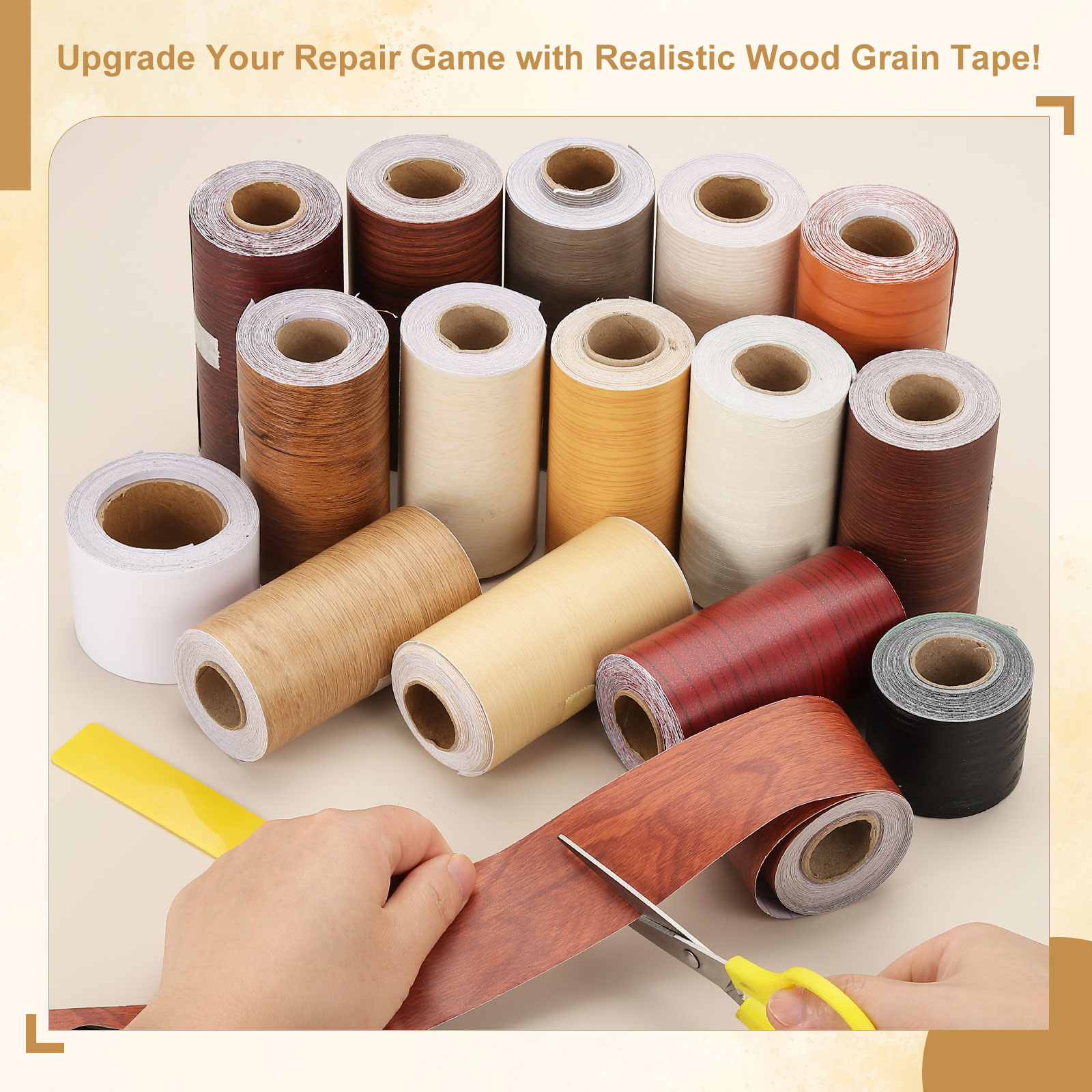 Xfasten Woodworking Tape - Cinta de Reparación de Madera de