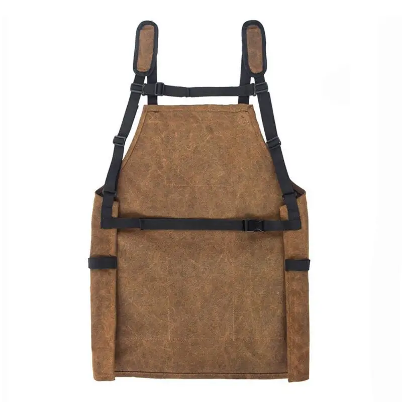 Delantal de lona gruesa con co - Woodworking Logo Design reseña y precio