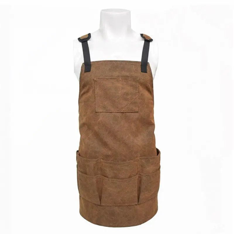 Delantal de lona gruesa con co - Woodworking Logo Design reseña y precio