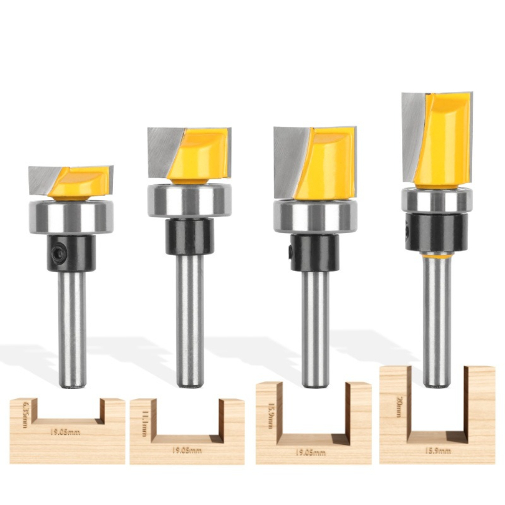 Fresa de enrasar con vástago d - Woodworking Templates reseña y precio