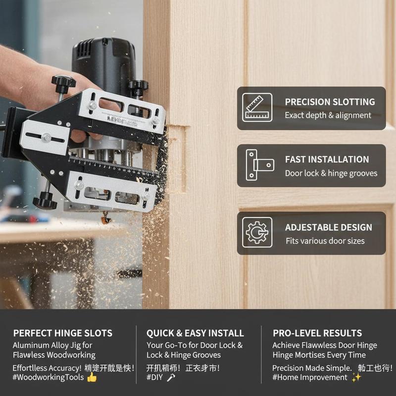 Plantilla de mortaja de aleaci - Woodworking Templates reseña y precio