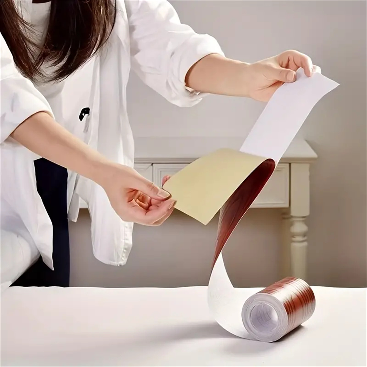 1 rollo de cinta autoadhesiva  - Xfasten Woodworking Tape reseña y precio