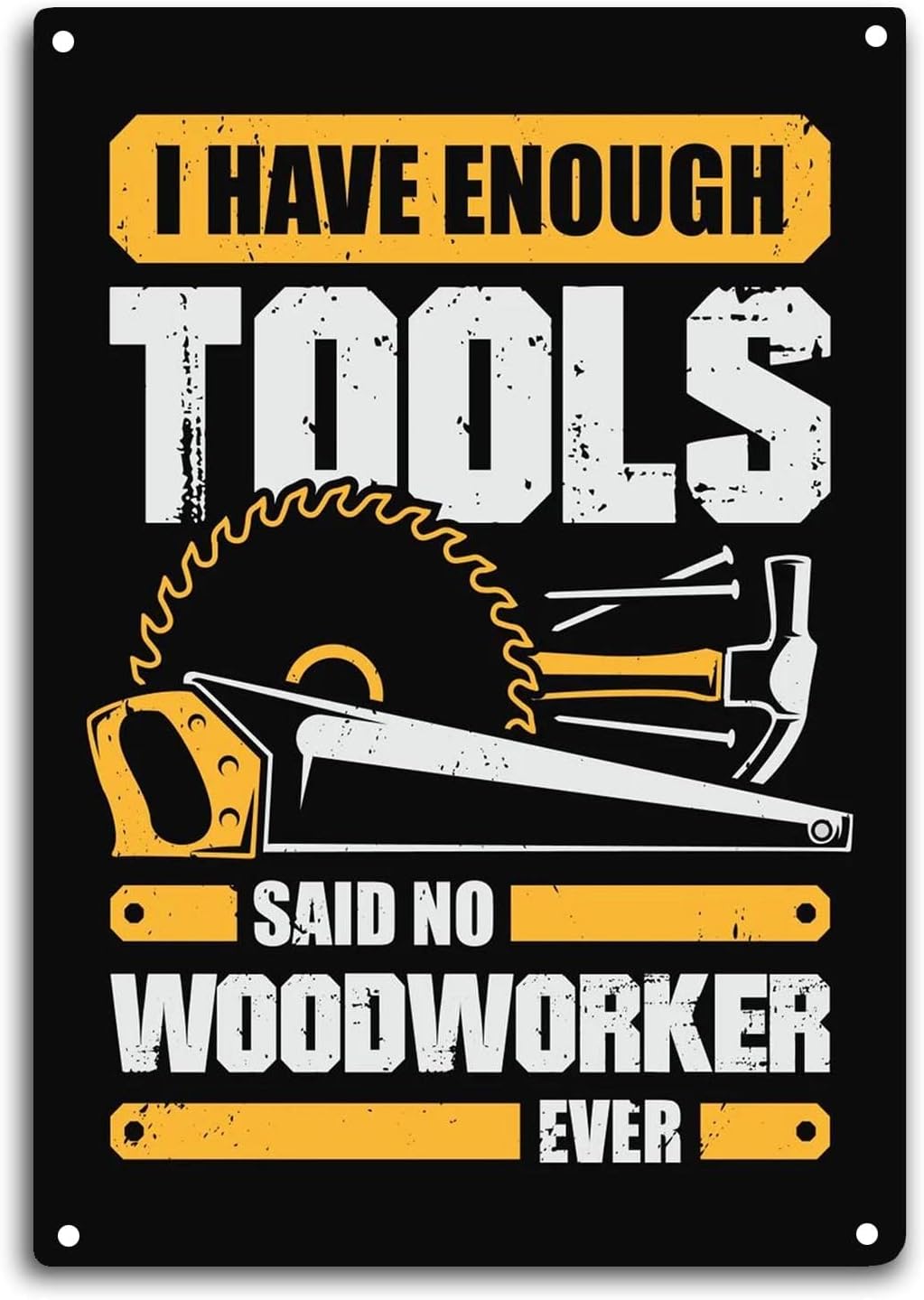 Letrero de metal para carpinte - Woodworking Quotes Funny reseña y precio