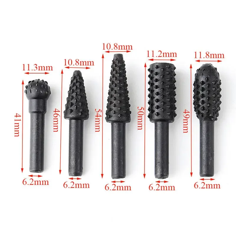 5 uds limas rotativas para man - Woodworking Files And Rasps reseña y precio