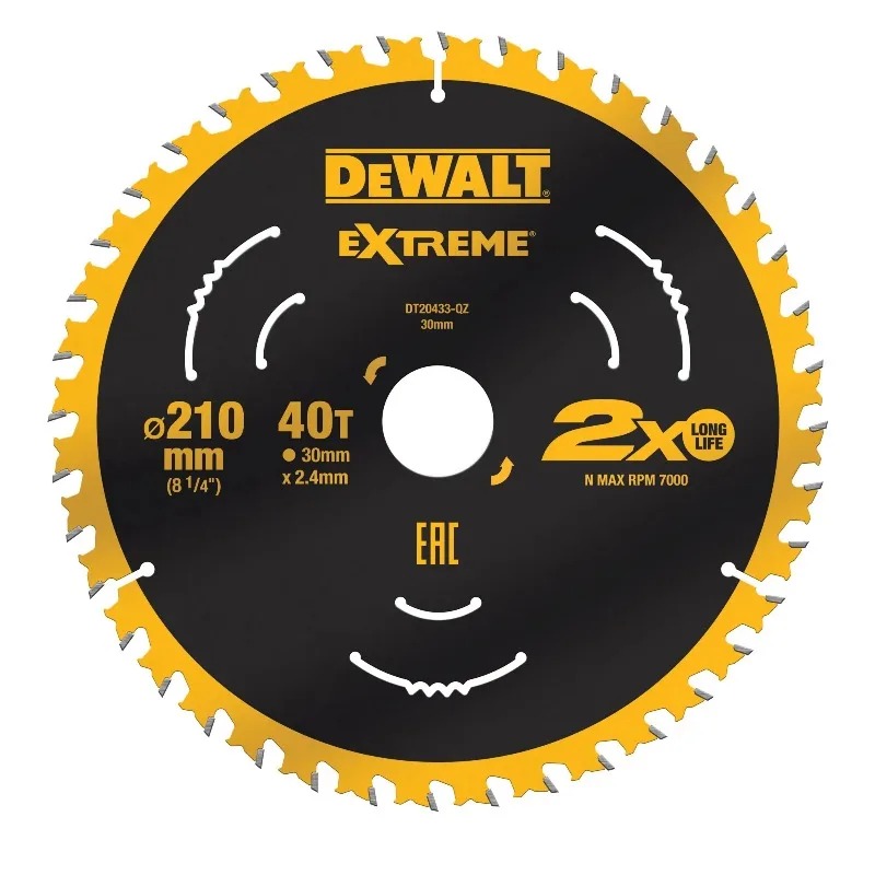 DEWALT DT20433 Disco de sierra - Woodworking Kerf reseña y precio