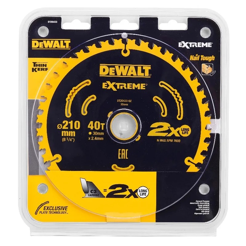 DEWALT DT20433 Disco de sierra - Woodworking Kerf reseña y precio