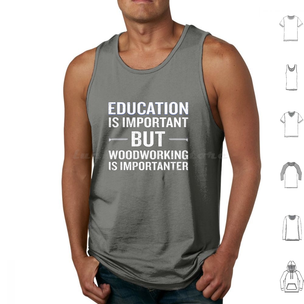 Camisetas sin mangas de algodó - Woodworking Quotes Funny reseña y precio