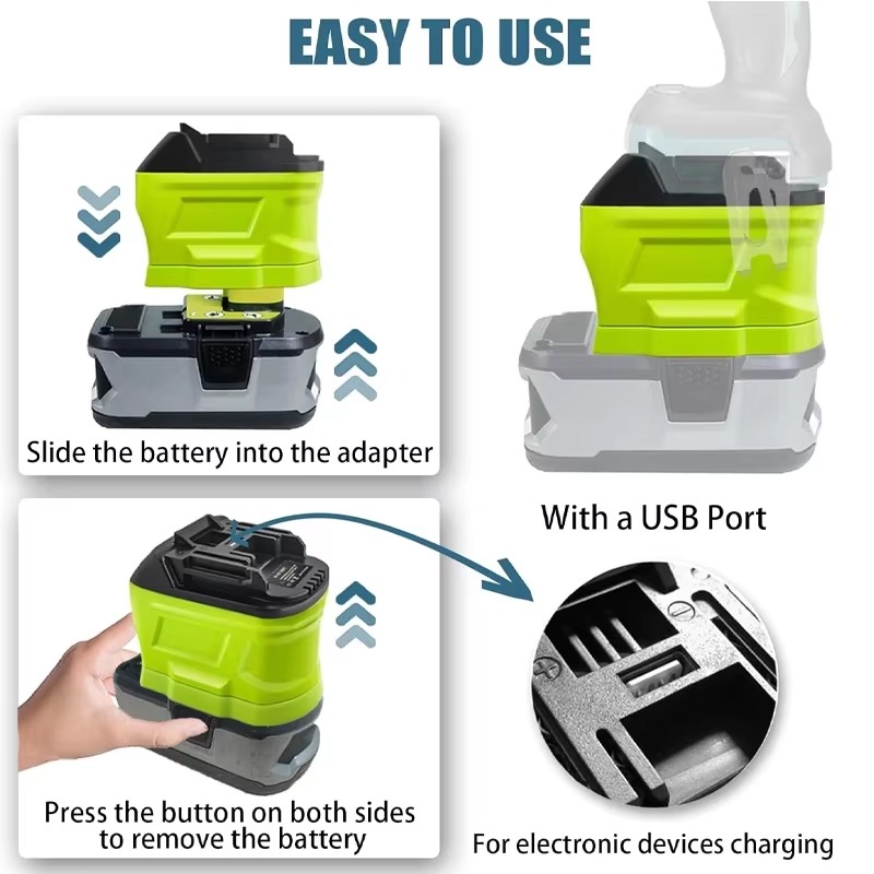 Convertidor adaptador de bater - Woodworking Videos reseña y precio
