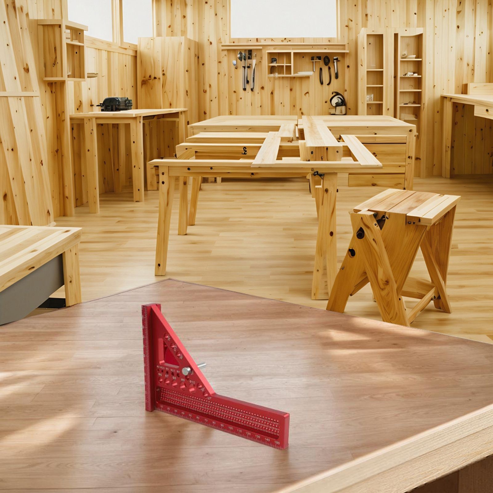Regla cuadrada de carpintero 3 - Woodworking For Engineers reseña y precio