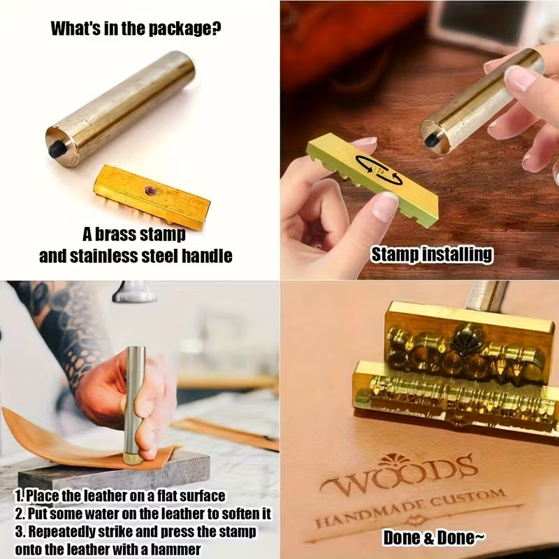 Sello de hierro personalizado  - Woodworking Logo Design reseña y precio
