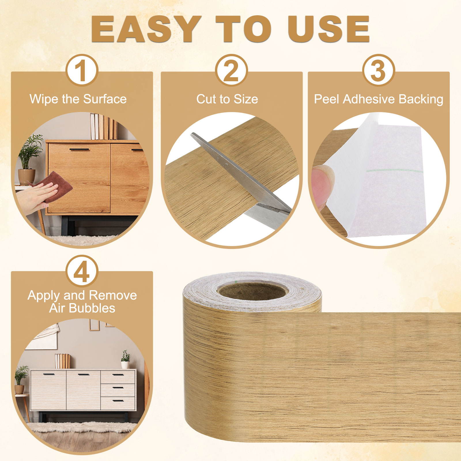 Cinta de Reparación de Madera  - Xfasten Woodworking Tape reseña y precio