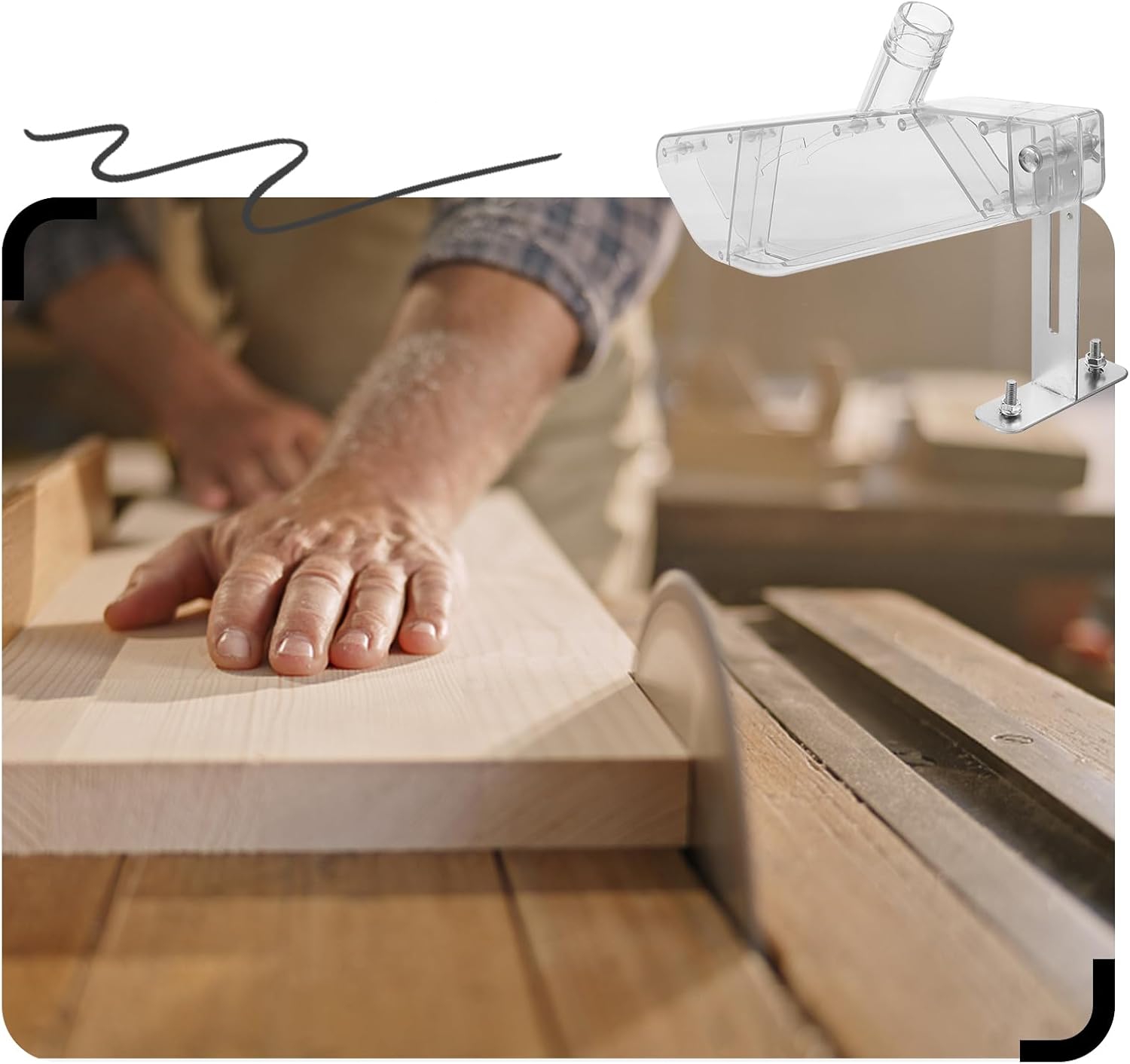 Cubierta Protectora Transparen - Woodworking Electric Saw reseña y precio