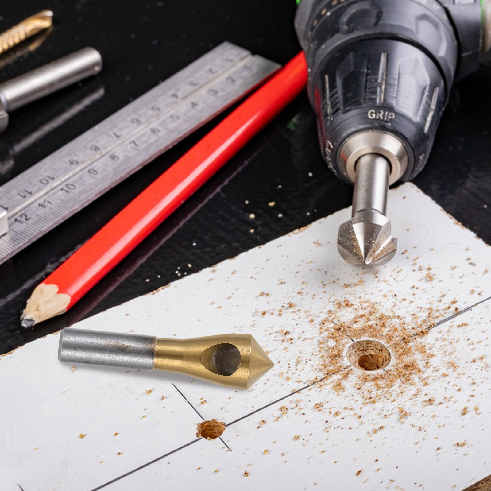 Herramienta de Chaflanado de A - Woodworking Cutting Tools reseña y precio